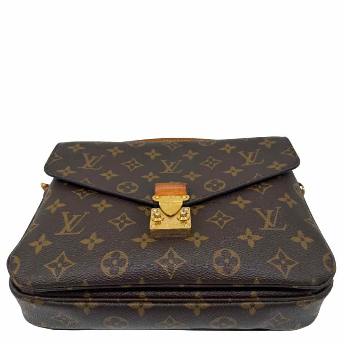 LOUIS VUITTON Monogram Canvas Pochette Metis Brown Crossbody