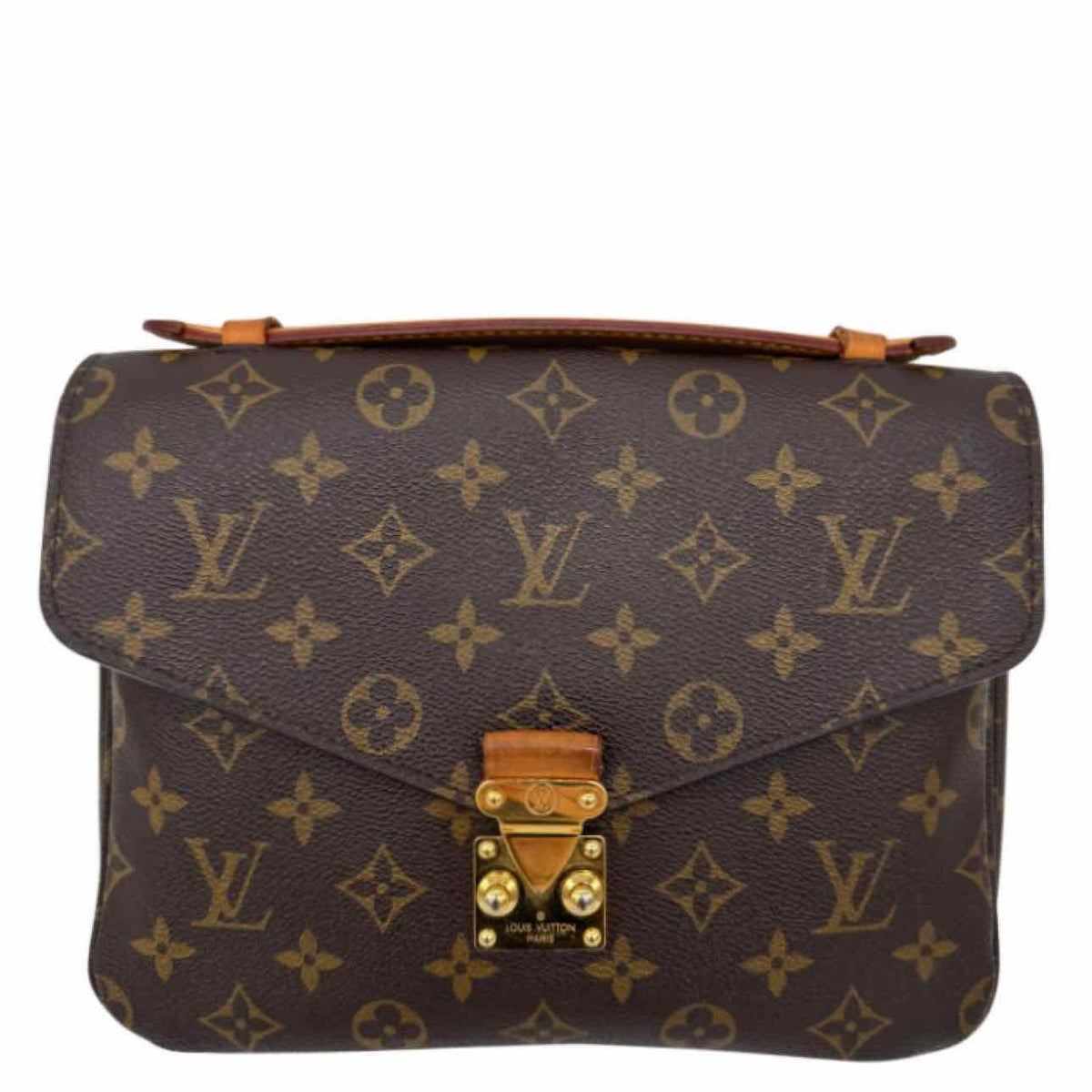 LOUIS VUITTON Monogram Canvas Pochette Metis Brown Crossbody