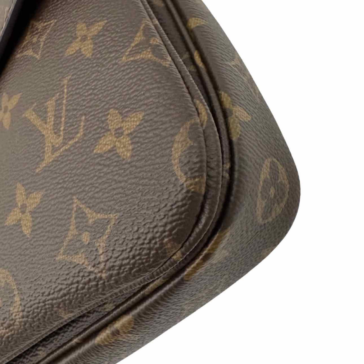 LOUIS VUITTON Monogram Canvas Pochette Metis Crossbody Brown