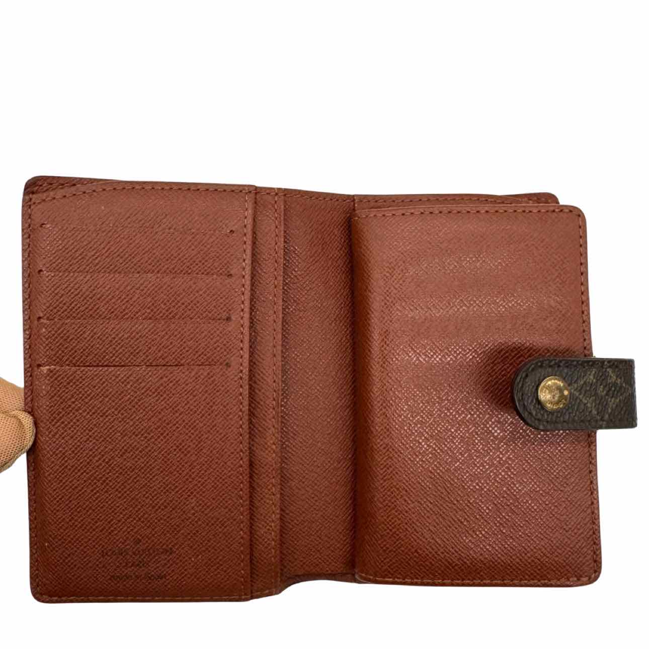 LOUIS VUITTON Monogram Canvas Portomone Viennois Bifold Wallet Brown