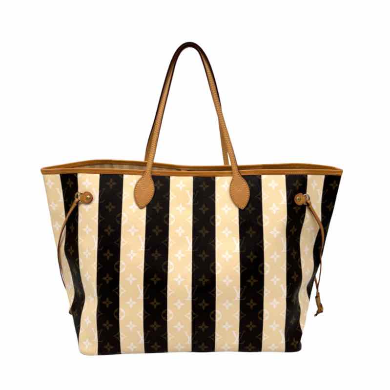 LOUIS VUITTON Monogram Canvas Rayures Neverfull MM (Pre-Owned)