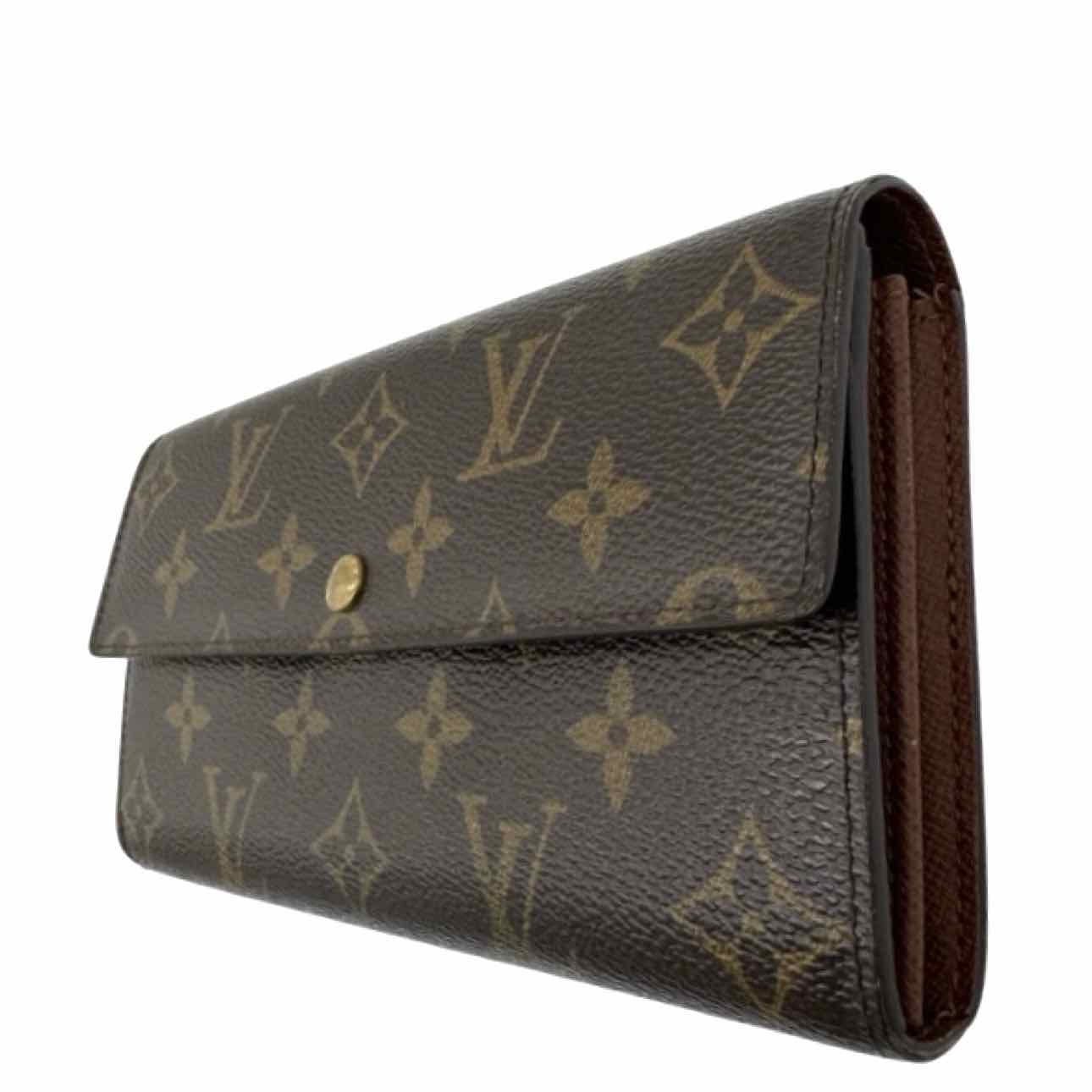 LOUIS VUITTON Monogram Canvas Sarah Wallet Brown