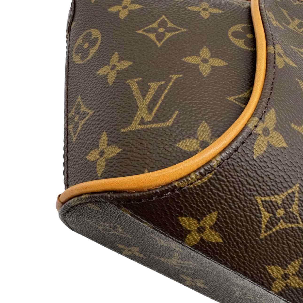 LOUIS VUITTON Monogram Canvas Small Ellipse Brown Handbag