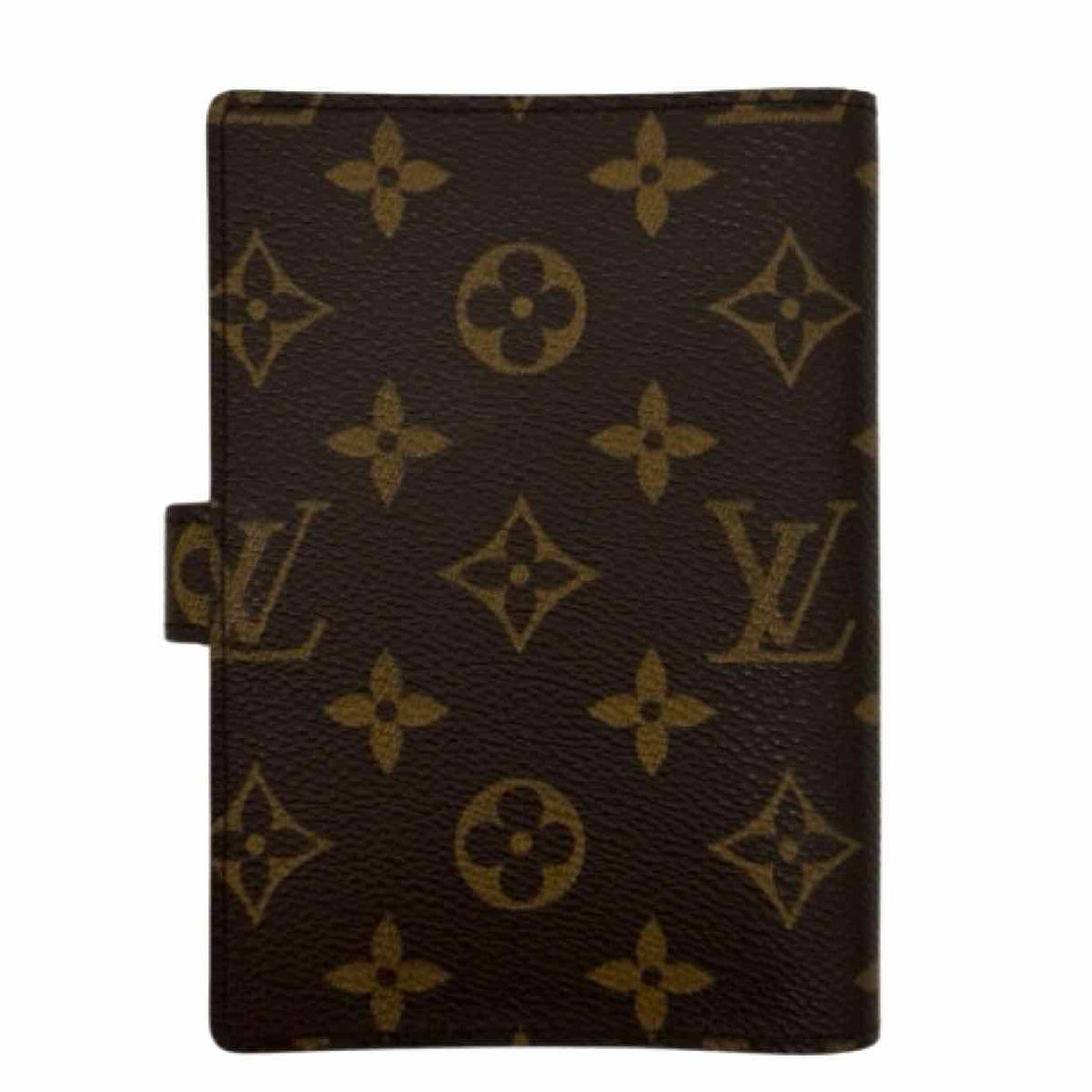 LOUIS VUITTON Monogram Canvas Small Ring Agenda Cover Brown