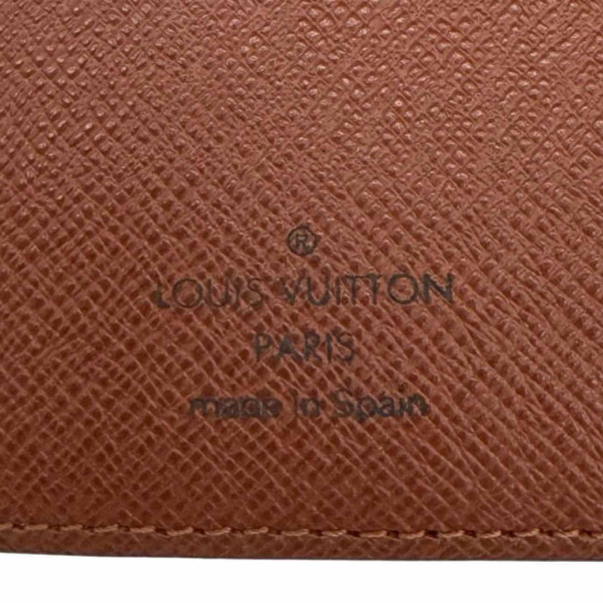 LOUIS VUITTON Monogram Canvas Small Ring Agenda Cover Brown
