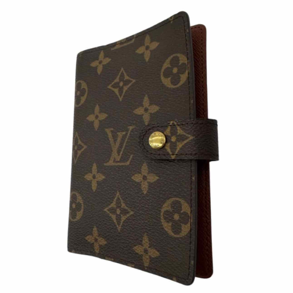 LOUIS VUITTON Monogram Canvas Small Ring Agenda Cover Brown