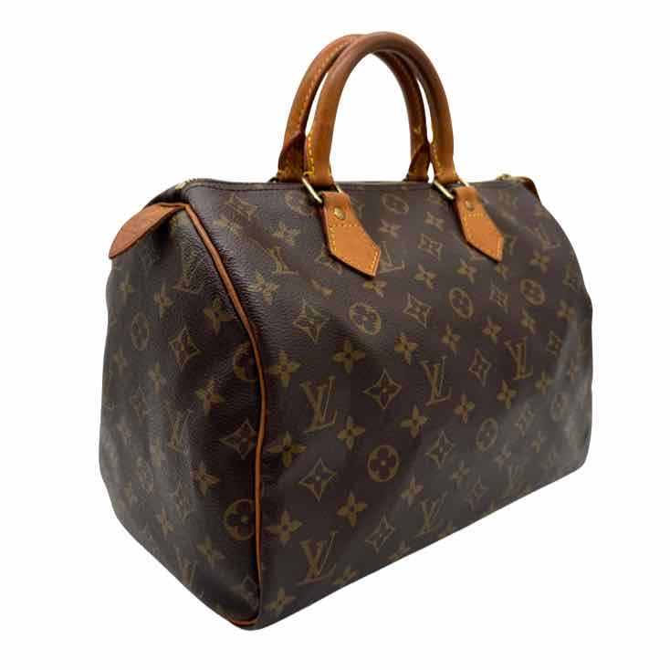 LOUIS VUITTON Monogram Canvas Speedy 30 Brown
