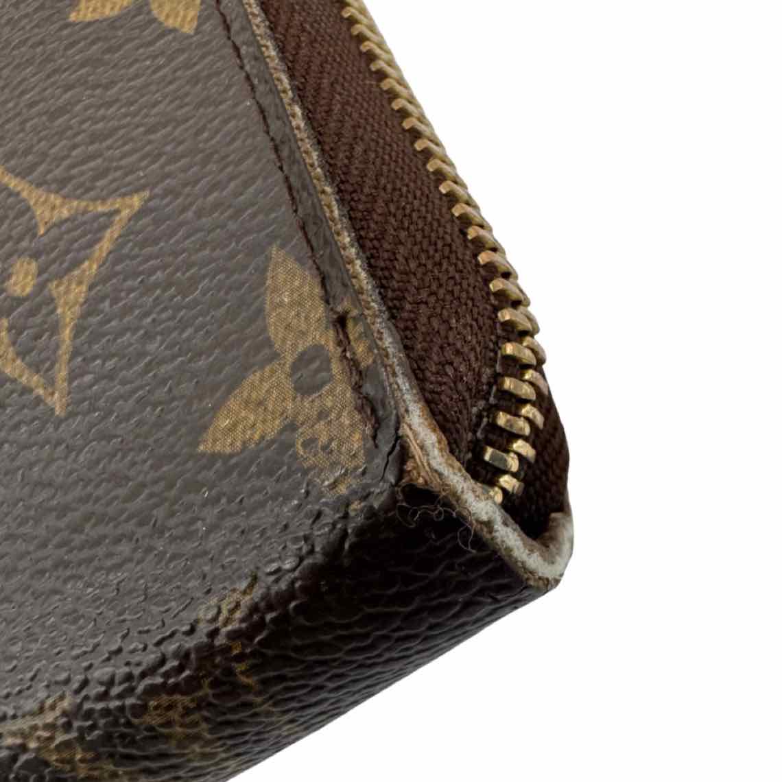 LOUIS VUITTON Monogram Canvas Zippy Organizer Wallet Brown