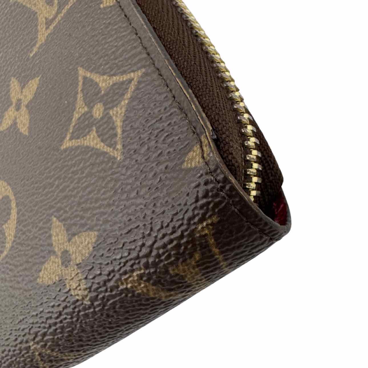 LOUIS VUITTON Monogram Canvas Zippy Wallet Brown