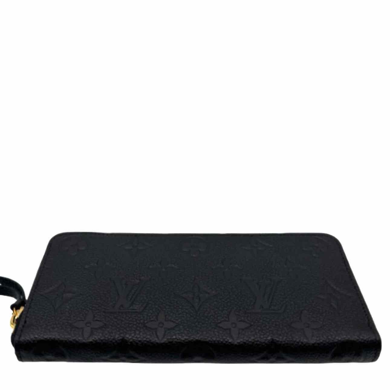 LOUIS VUITTON Monogram Empreinte Clemence Wallet Black