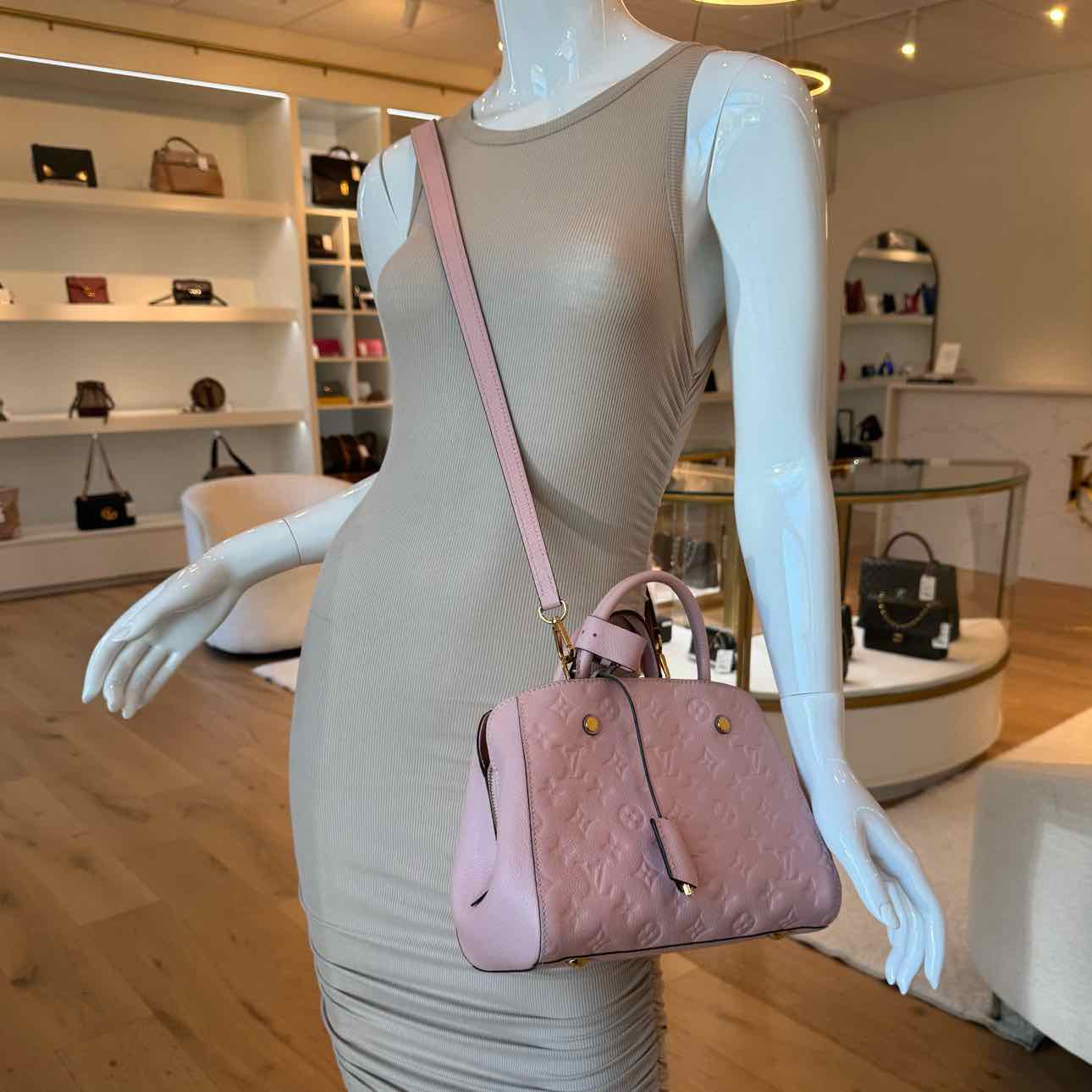 LOUIS VUITTON Monogram Empreinte Leather Montaigne BB Tote