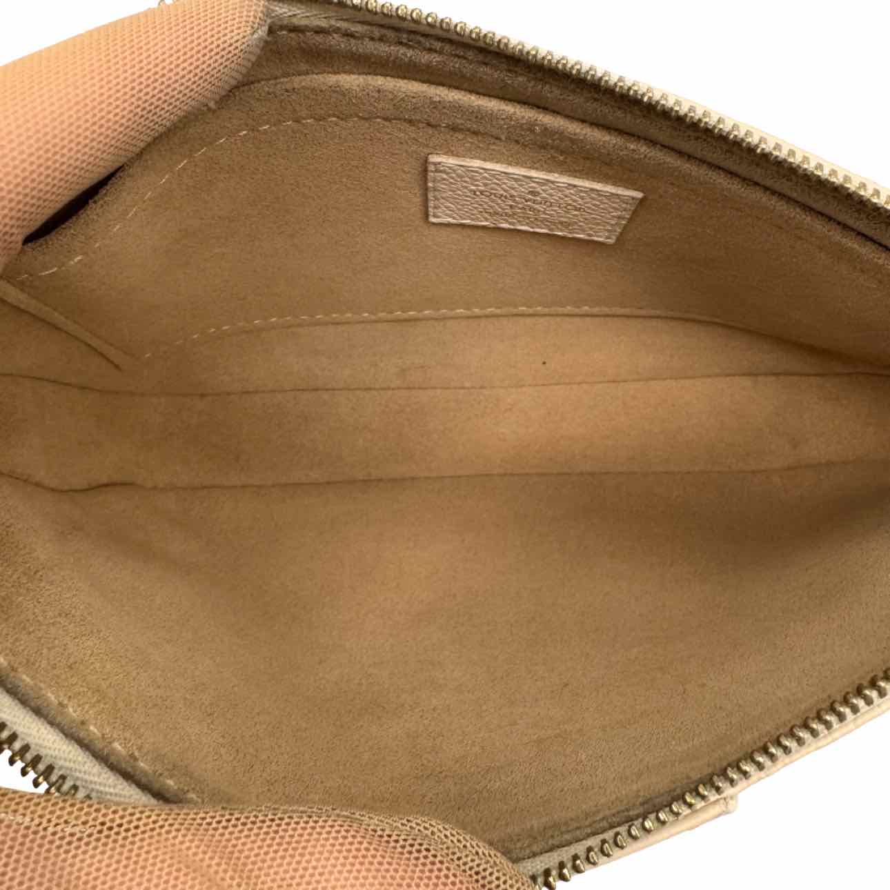 LOUIS VUITTON Monogram Empreinte Multi Pochette Accessoires  Beige Crossbody Bag