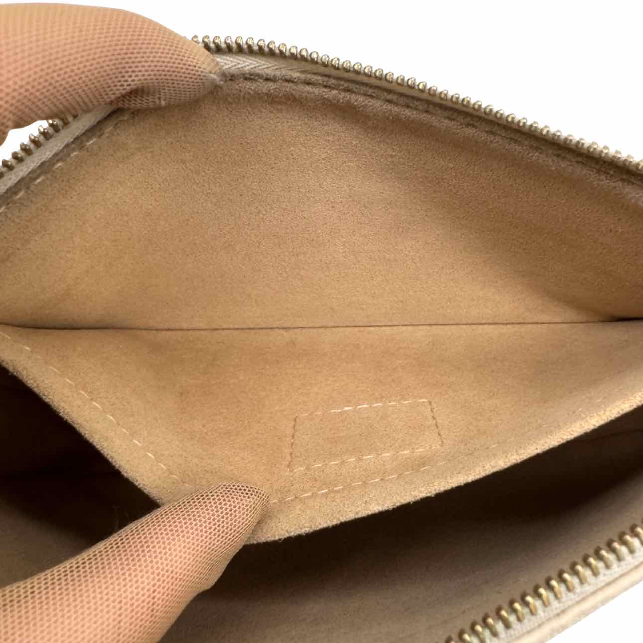 LOUIS VUITTON Monogram Empreinte Multi Pochette Accessoires  Beige Crossbody Bag