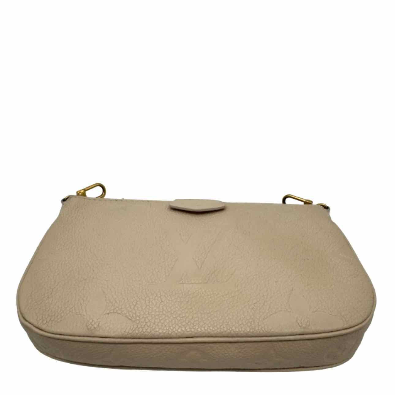 LOUIS VUITTON Monogram Empreinte Multi Pochette Accessoires  Beige Crossbody Bag
