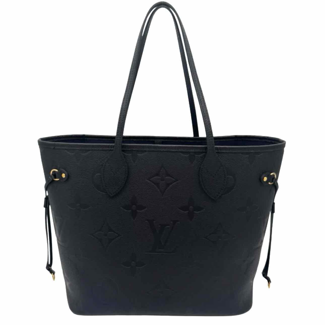 LOUIS VUITTON Monogram Empreinte Neverfull MM Black