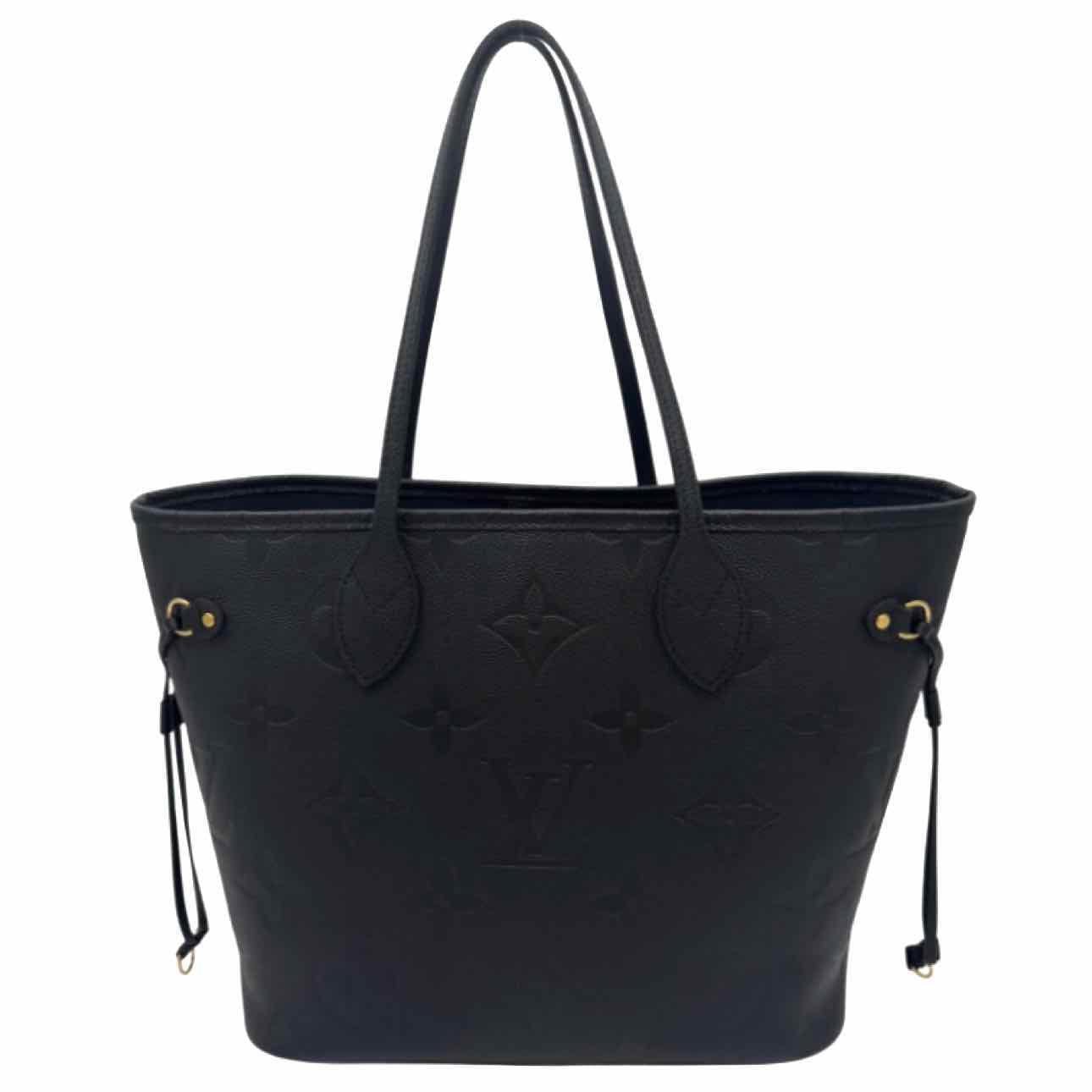 LOUIS VUITTON Monogram Empreinte Neverfull MM Black