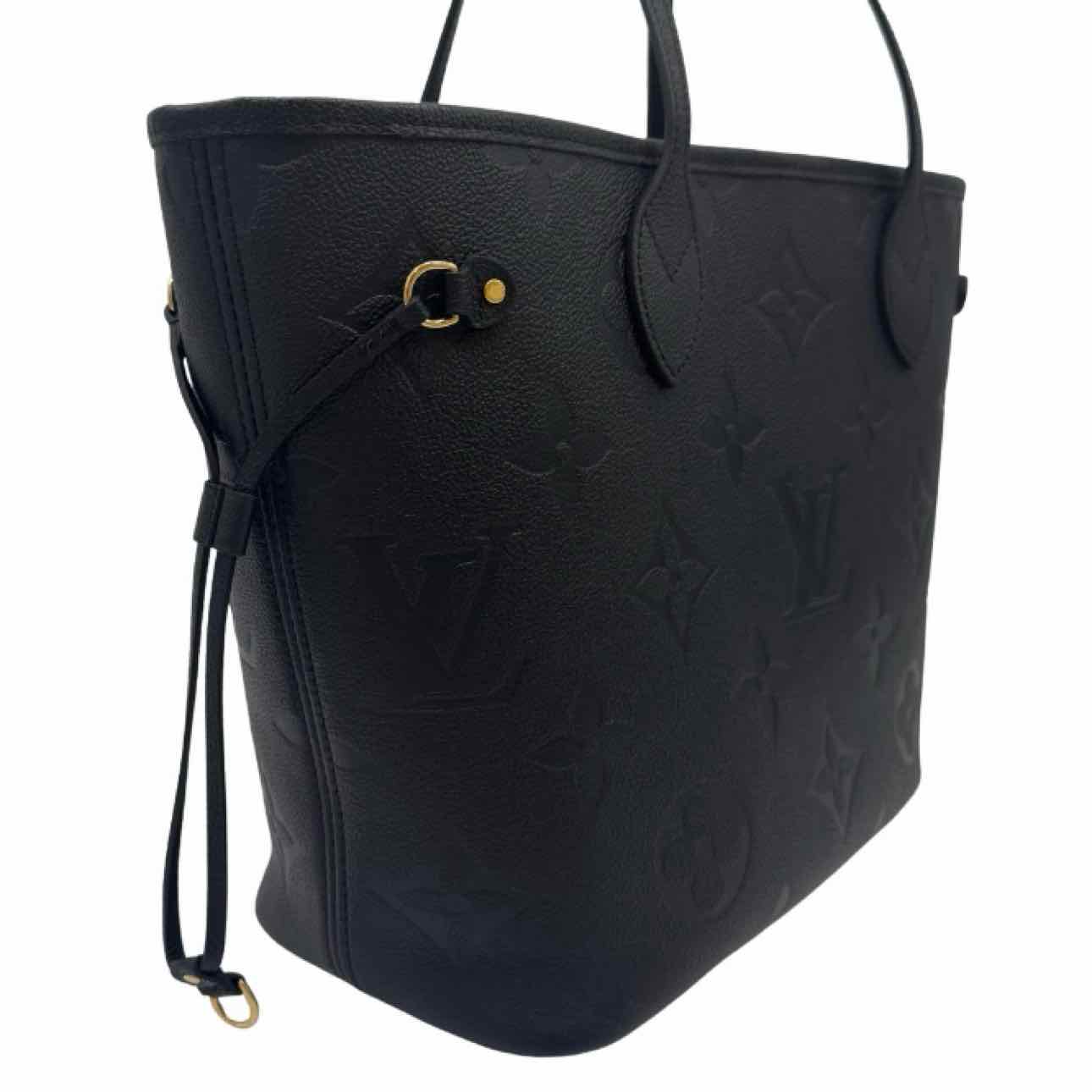 LOUIS VUITTON Monogram Empreinte Neverfull MM Black