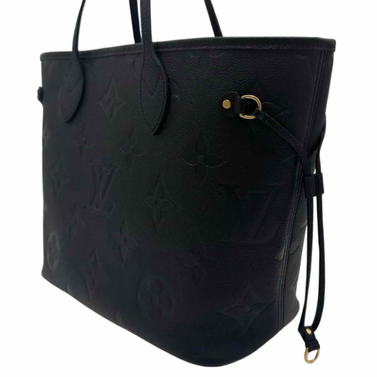 LOUIS VUITTON Monogram Empreinte Neverfull MM Black