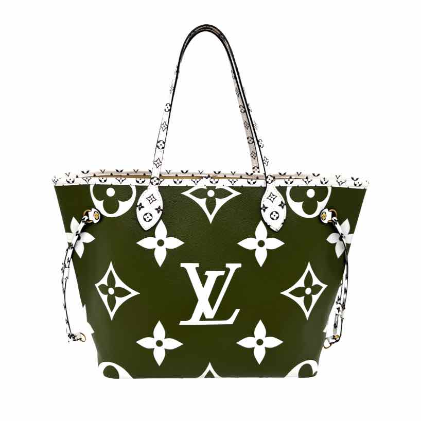LOUIS VUITTON Monogram Giant Neverfull MM Khaki (Pre-Owned)