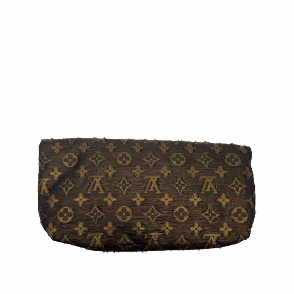 LOUIS VUITTON Monogram Lurex Jacquard Altair Clutch Bronze (Pre-Owned)