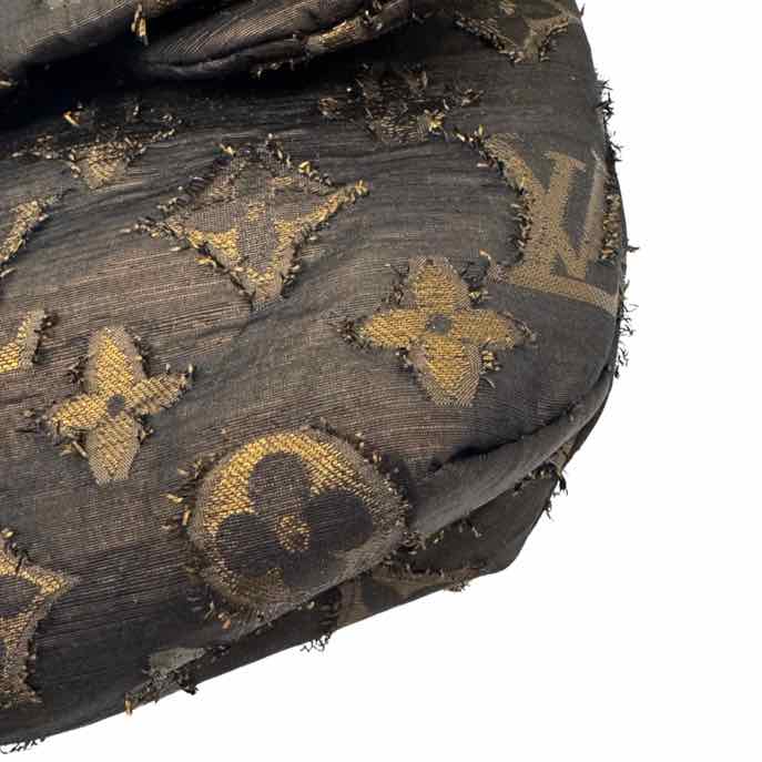 LOUIS VUITTON Monogram Lurex Jacquard Altair Clutch Bronze (Pre-Owned)