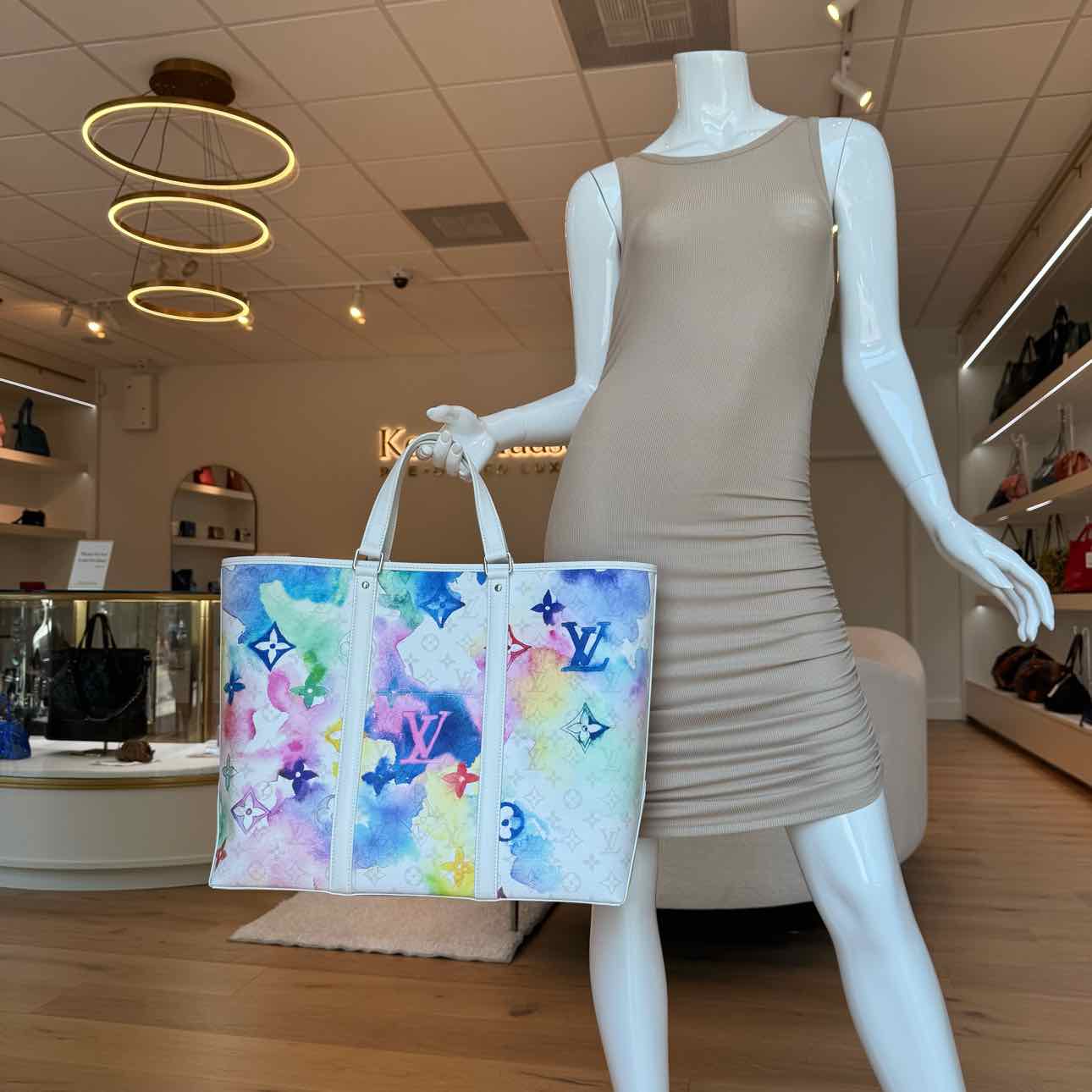 LOUIS VUITTON Monogram Watercolor New Tote GM Multicolor (Pre-Owned)