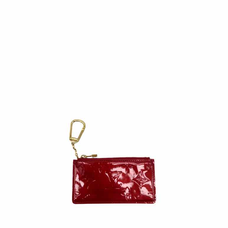 LOUIS VUITTON Patent Leather Vernis Pouch Red  (Pre-Owned)