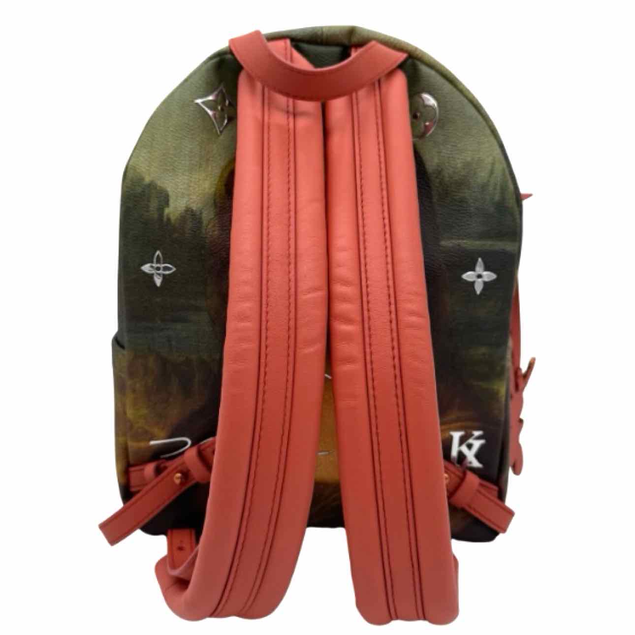 LOUIS VUITTON X Jeff Koons Canvas Masters Da Vinci Palm Springs PM Backpack