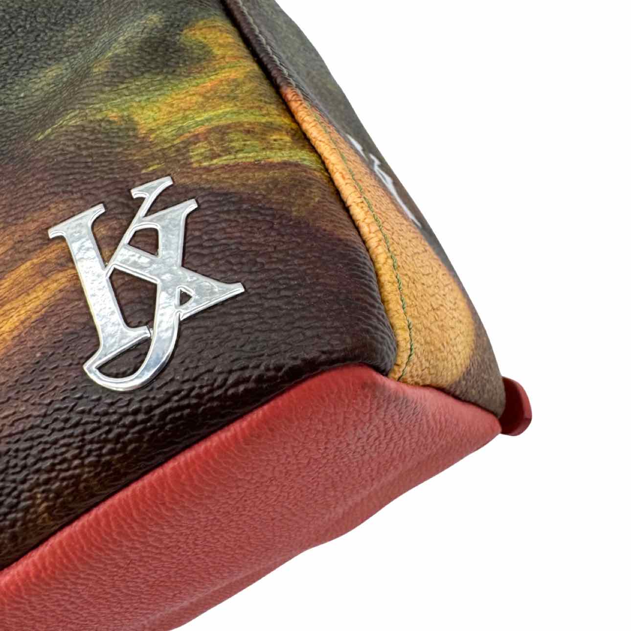 LOUIS VUITTON X Jeff Koons Canvas Masters Da Vinci Palm Springs PM Backpack