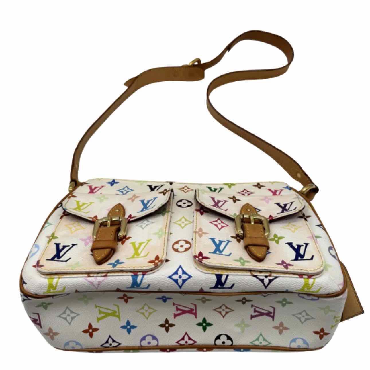 LOUIS VUITTON X Murakami  Multicolor Monogram Canvas Lodge GM Shoulder Bag