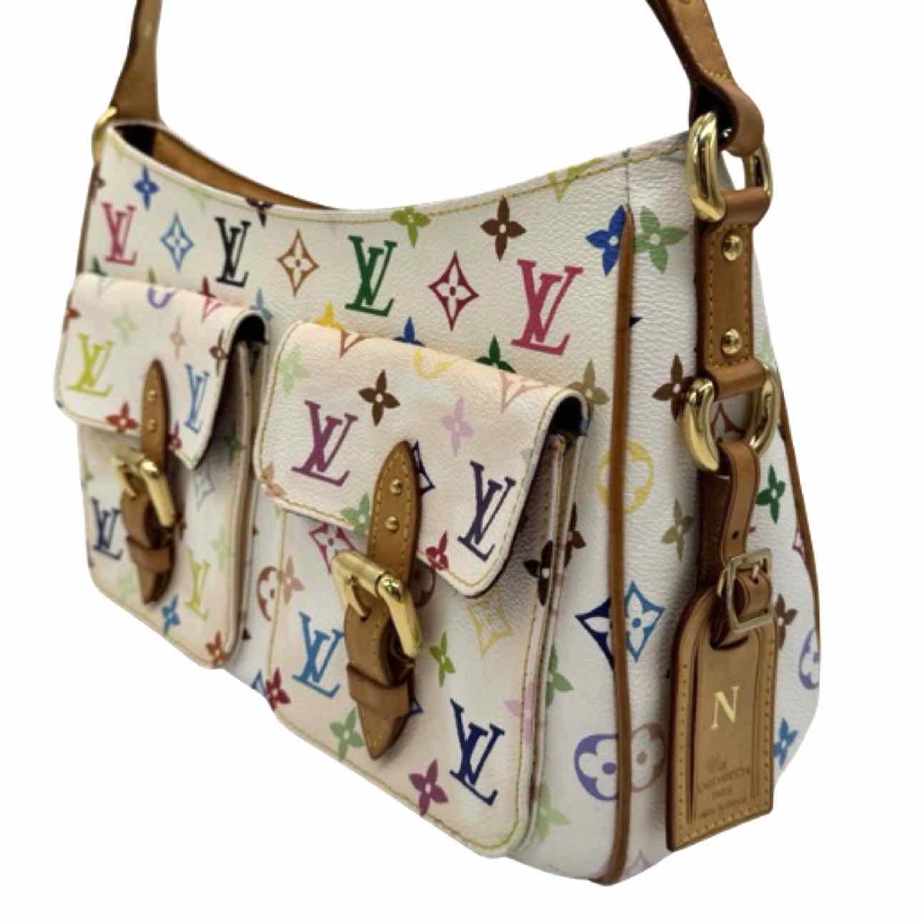 LOUIS VUITTON X Murakami  Multicolor Monogram Canvas Lodge GM Shoulder Bag