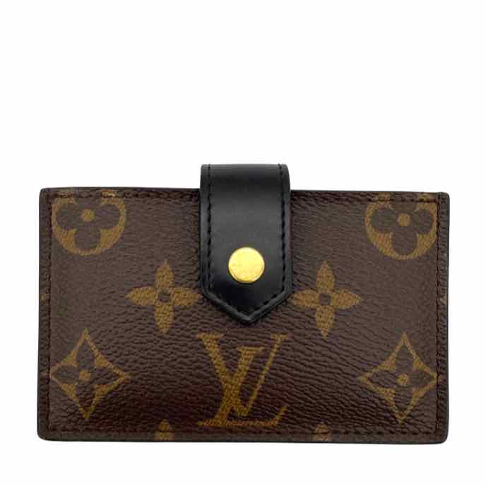 LV Monogram Canvas Gusset Card Holder (Pre-Owned)