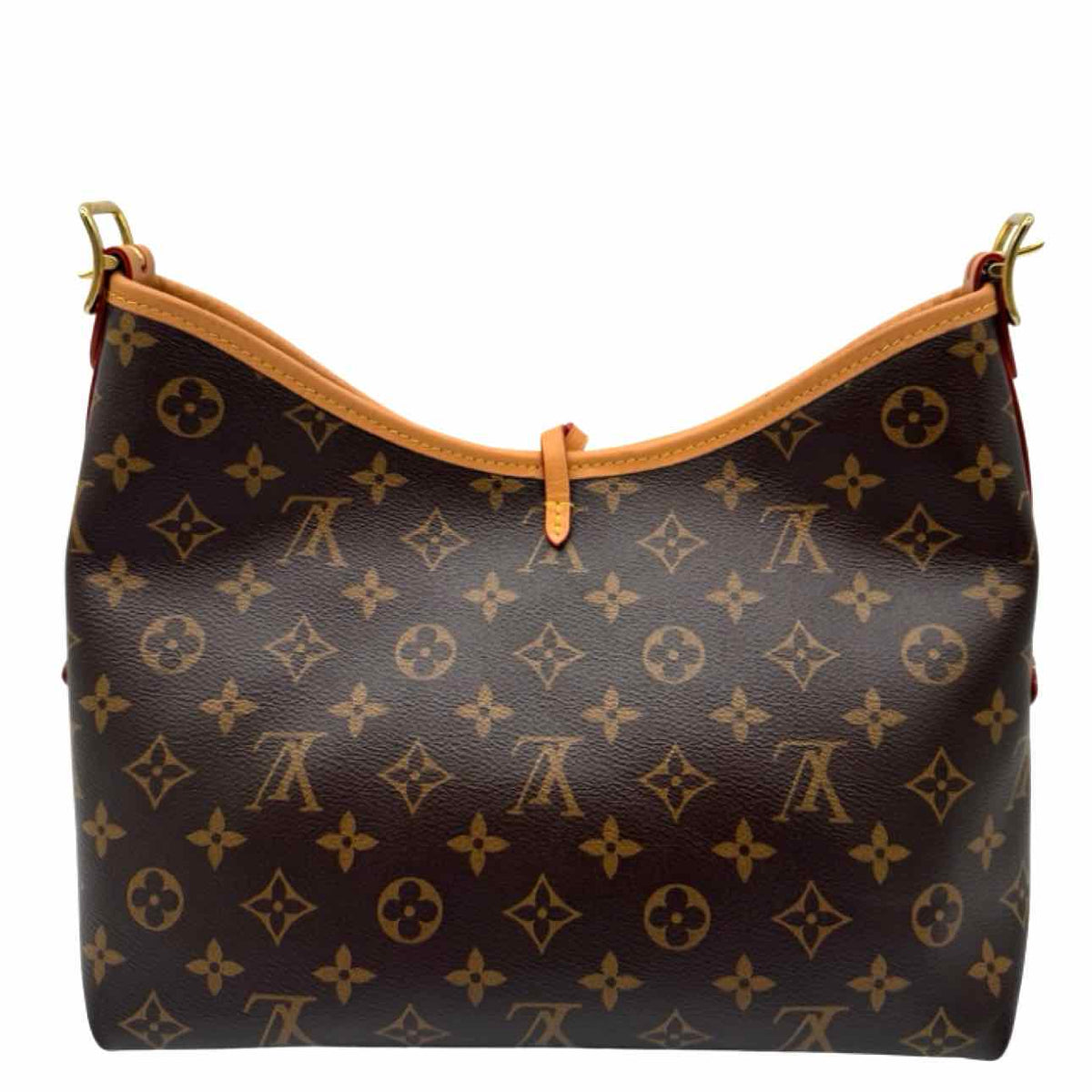 Louis Vuitton Monogram Canvas Carry All PM Shoulder Bag Brown