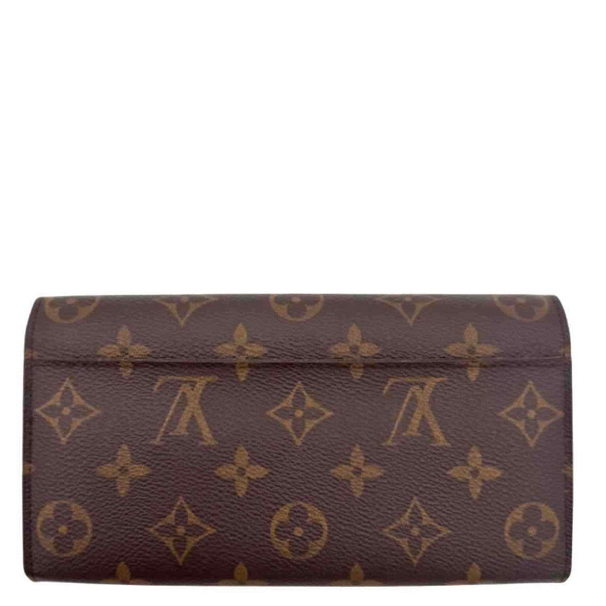 LOUIS VUITTON Monogram Canvas Sarah Wallet Brown