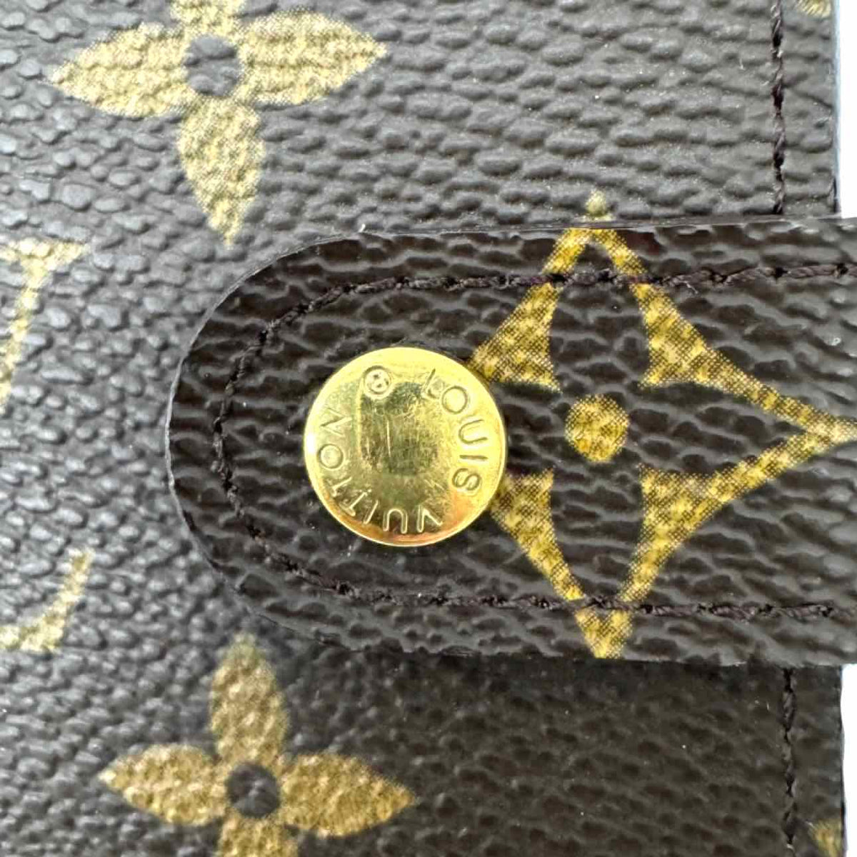 LOUIS VUITTON Monogram Canvas Small Ring Agenda Cover Brown