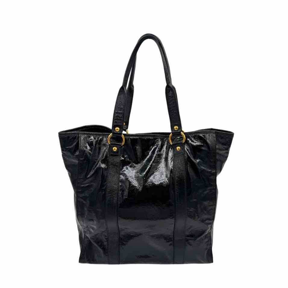 MIU MIU Patent Leather Tote Black (Pre-Owned)