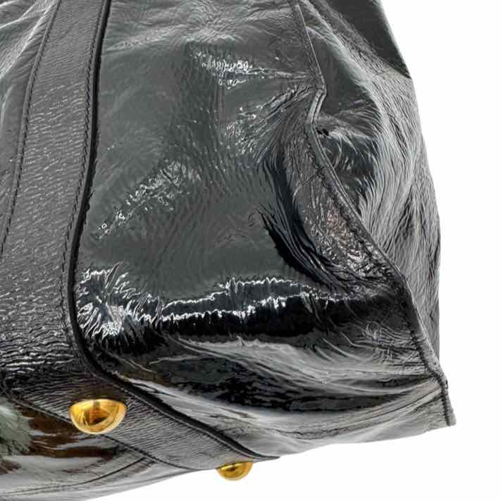 MIU MIU Patent Leather Tote Black (Pre-Owned)