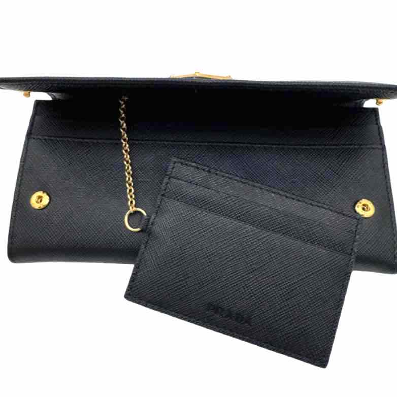 PRADA Saffiano Leather Large Wallet (Pre-Owned)