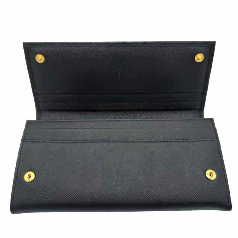 PRADA Saffiano Leather Large Wallet (Pre-Owned)