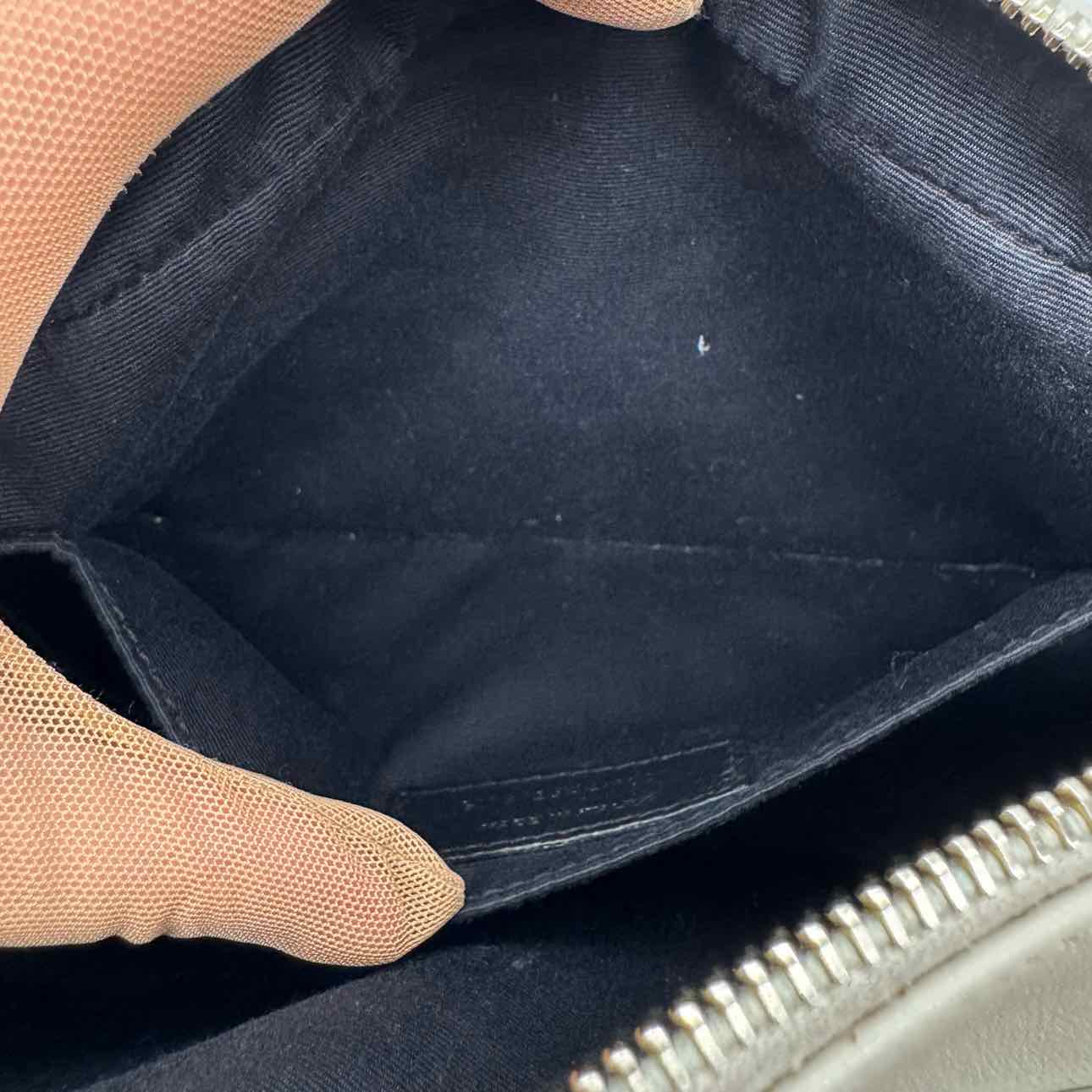 SAINT LAURENT Calfskin Quilted Medium Lou Camera Bag Beige (Pre-Owned)