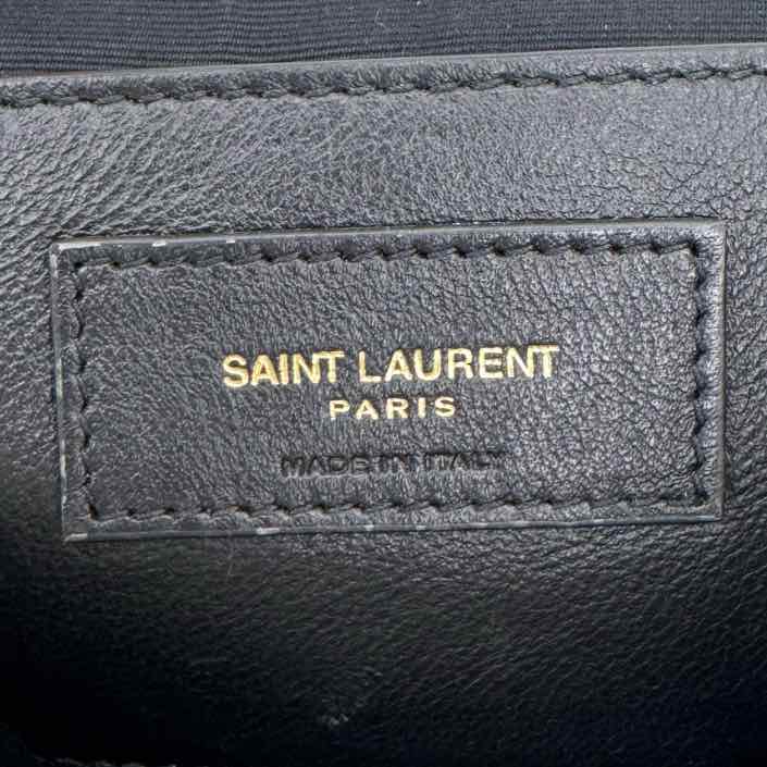 SAINT LAURENT Lambskin Matelasse Small Jamie 4.3 Shoulder Bag Cream