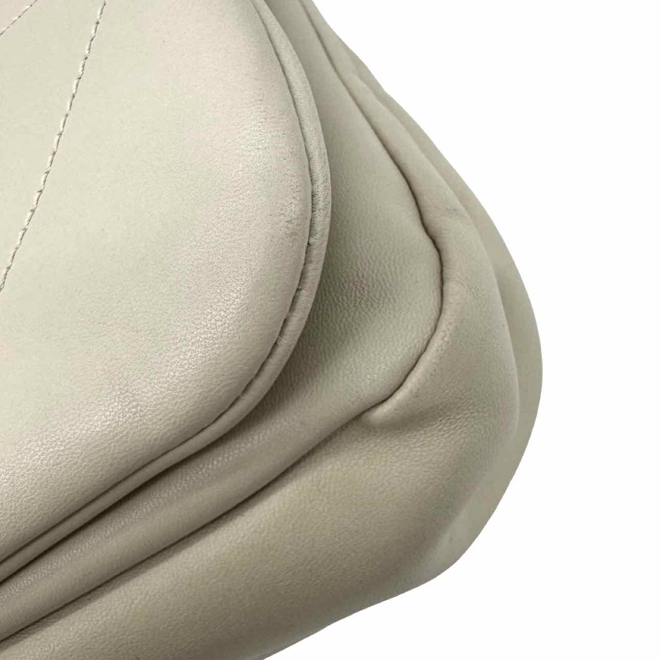 SAINT LAURENT Lambskin Matelasse Small Jamie 4.3 Shoulder Bag Cream