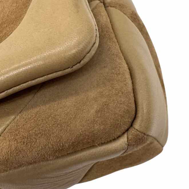 SAINT LAURENT Lambskin Suede Quilted Medium Jamie Brown Bag (Pre-Owned)