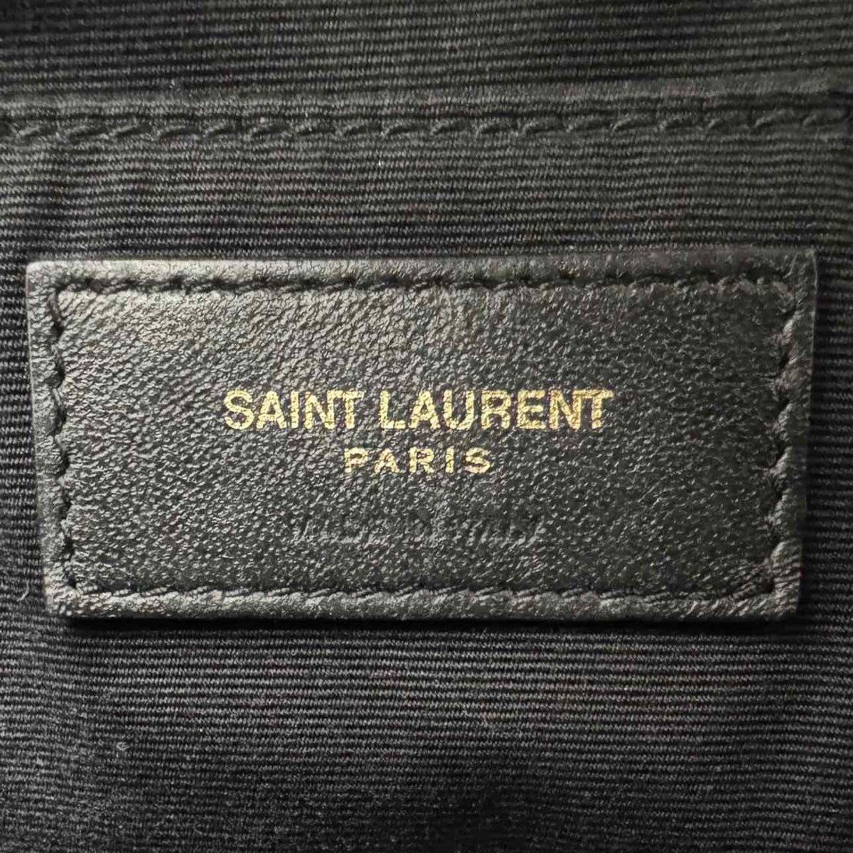 SAINT LAURENT Matelasse Chevron Medium Lou Camera Bag Black