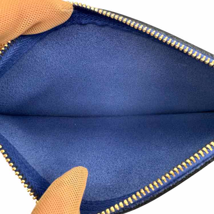 SAINT LAURENT Shopping Tote Navy Blue (Pre-Owned)