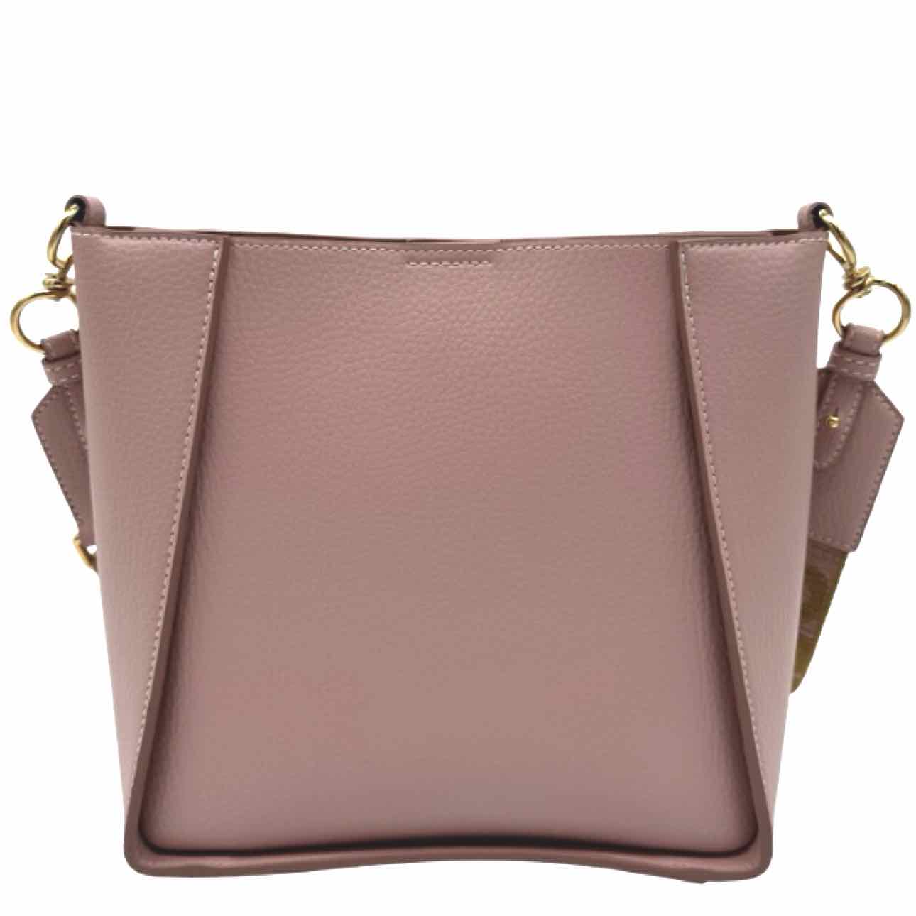 STELLA MCCARTNEY Vegan Leather Stella Logo Crossbody Bag Pink
