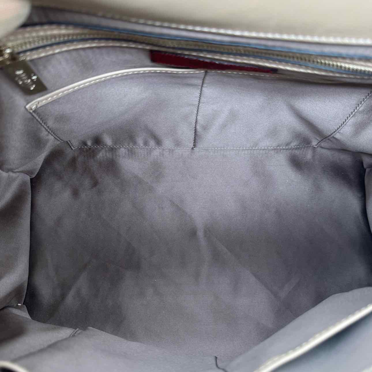 VALENTINO Garavani Rockstud Flap Satchel Beige