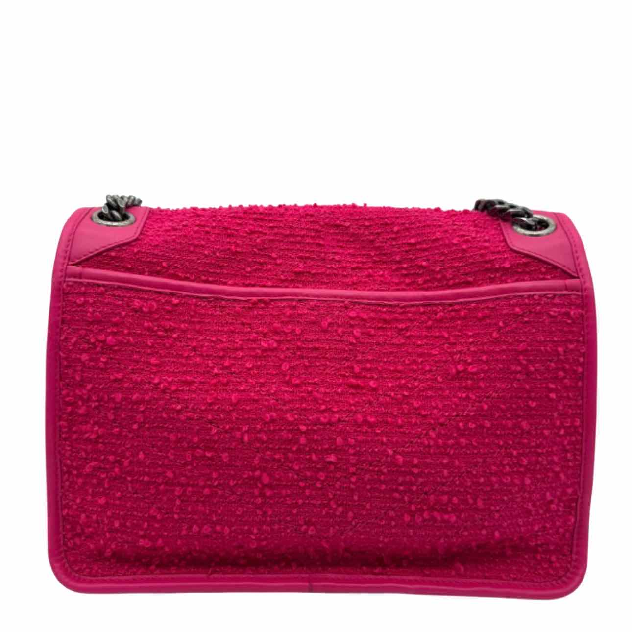 YVES SAINT LAURENT Boucle Tweed Niki Medium Shoulder Bag