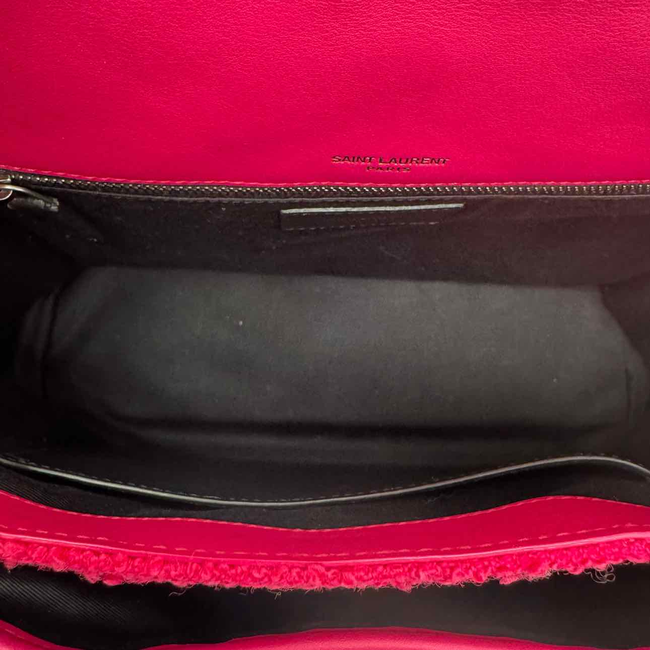 YVES SAINT LAURENT Boucle Tweed Niki Medium Shoulder Bag