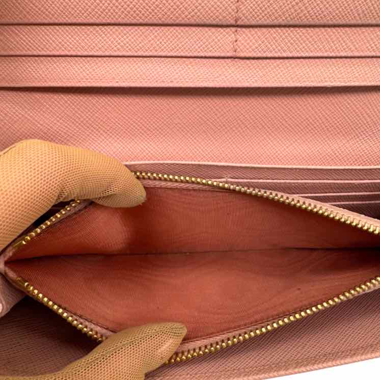 PRADA Saffiano Bow Continental Wallet Orchidea (Pre-Owned)
